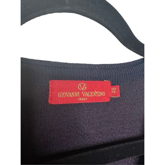 Giovanni Valentino Houndstooth Green Red Holiday Sweater Vest Sz 48 Men's - Picture 5 of 6